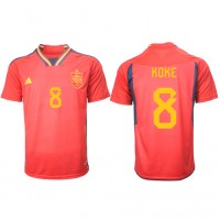 Spain Koke #8 Replica Home Shirt World Cup 2022 Short Sleeve